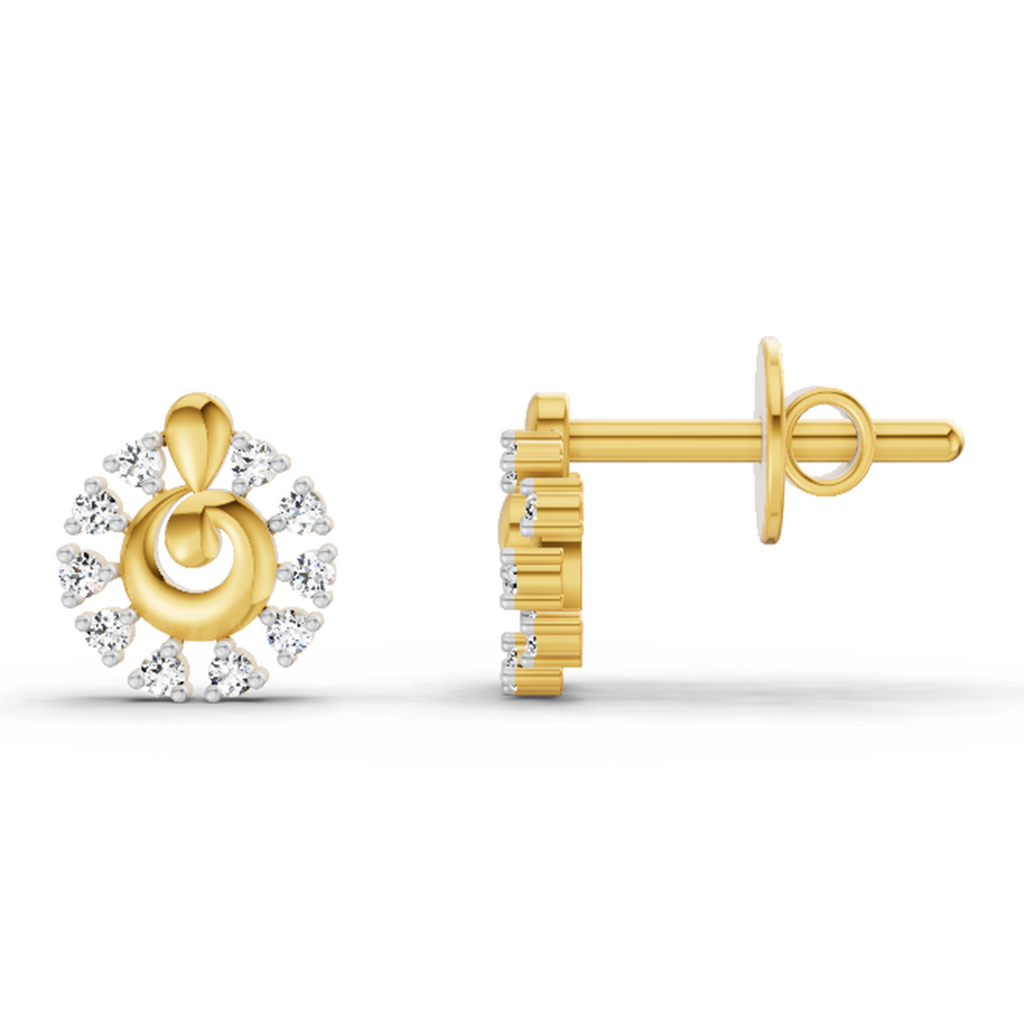 0.10 Ct Earrings 14K