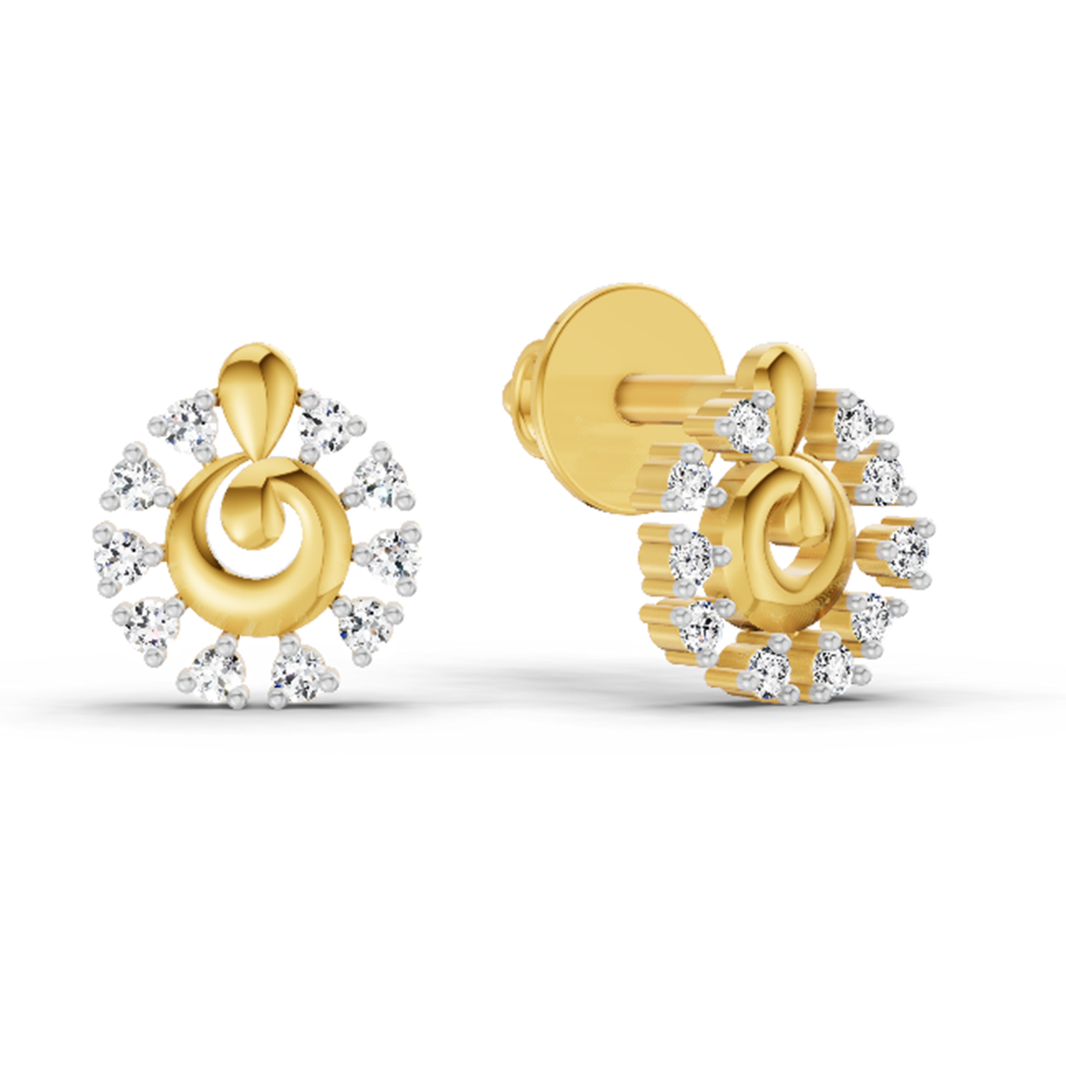 0.10 Ct Earrings 14K
