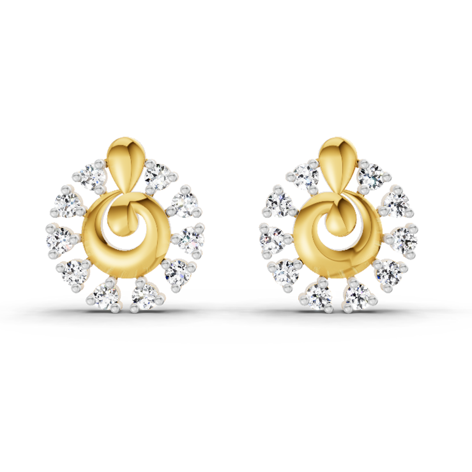 0.10 Ct Earrings 14K