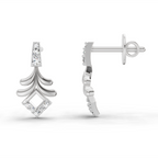 0.10 Ct Earrings 14K - White Gold