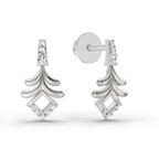 0.10 Ct Earrings 14K - White Gold