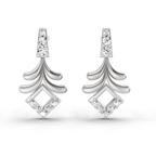 0.10 Ct Earrings 14K - White Gold