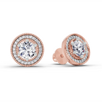 1.40 Ct Earrings 14K - Rose Gold