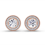 1.40 Ct Earrings 14K - Rose Gold