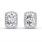 1.22 Ct Oval Shape Earrings 14K - Rose Gold