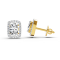 1.22 Ct Oval Shape Earrings 14K