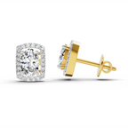 1.22 Ct Oval Shape Earrings 14K
