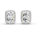 1.22 Ct Oval Shape Earrings 14K