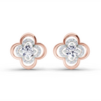 0.65 Carat Round Fashion Earrings 14K - Rose Gold