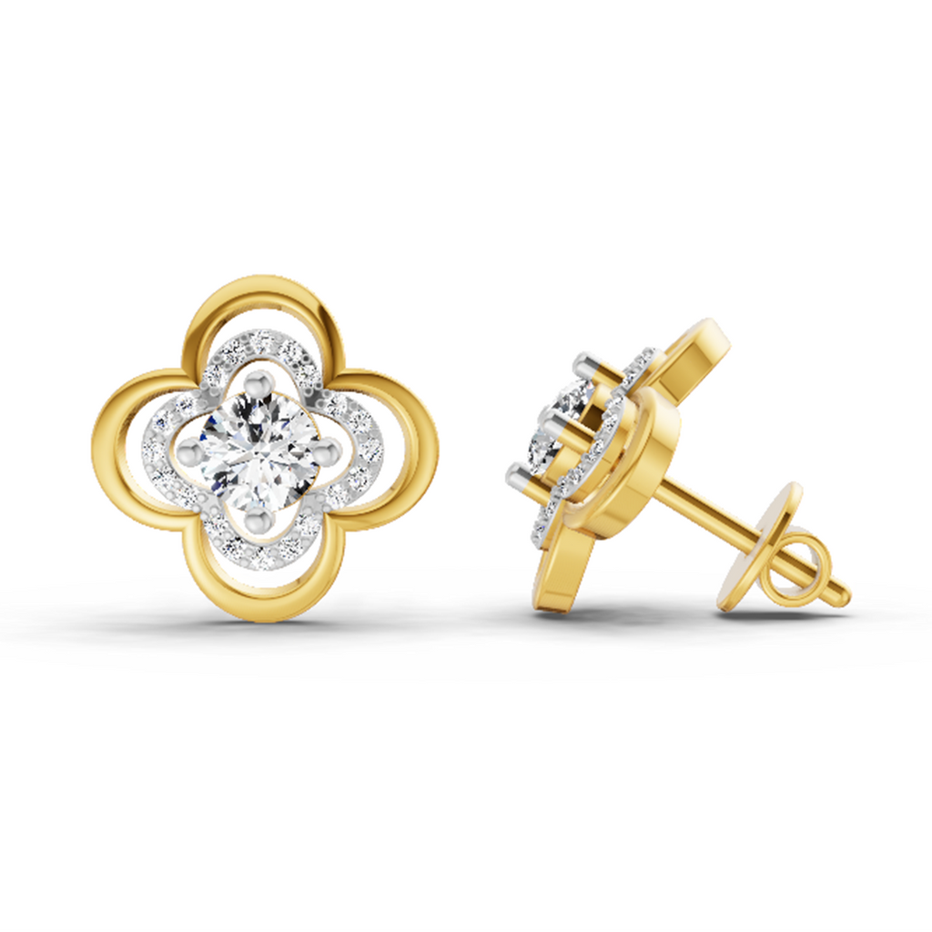 0.65 Carat Round Fashion Earrings 14K