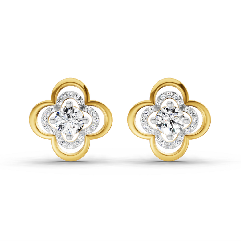 0.65 Carat Round Fashion Earrings 14K