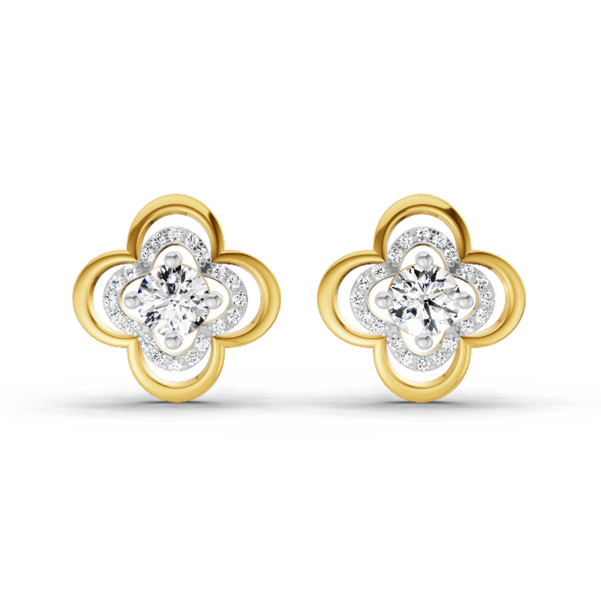 0.65 Carat Round Fashion Earrings 14K