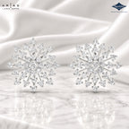 Arias by Lara Starburst Cluster Diamond Screw-Back Earrings
