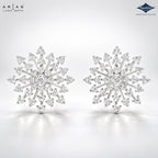 Arias by Lara Starburst Cluster Diamond Screw-Back Earrings