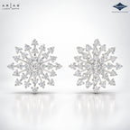 Arias by Lara Starburst Cluster Diamond Screw-Back Earrings