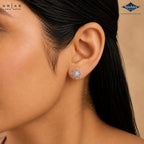 Arias by Lara Starburst Cluster Diamond Screw-Back Earrings