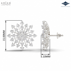 Arias by Lara Starburst Cluster Diamond Screw-Back Earrings
