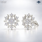 Arias by Lara Ornate Snowflake Diamond Stud Earrings