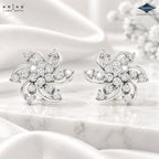 Arias by Lara Diamond Pinwheel Swirl Stud Earrings