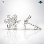 Arias by Lara Diamond Pinwheel Swirl Stud Earrings