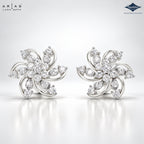 Arias by Lara Diamond Pinwheel Swirl Stud Earrings