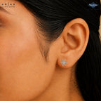 Arias by Lara Diamond Pinwheel Swirl Stud Earrings