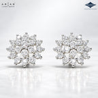 Arias by Lara Radiant Sunburst Diamond Cluster Studs