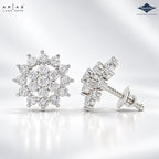 Arias by Lara Radiant Sunburst Diamond Cluster Studs