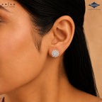 Arias by Lara Marquise-Style Petal Diamond Sunflower Stud Earrings