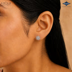 Arias by Lara Whispering Wave Diamond Floral Studs