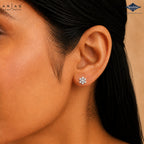 Arias by Lara 7-Stone Flower Cluster Diamond Stud Earrings