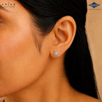 Arias by Lara Sparkling Frost Diamond Cluster Stud Earrings