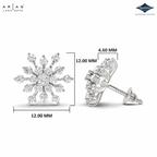 Arias by Lara Sparkling Frost Diamond Cluster Stud Earrings