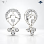 Arias by Lara Crescent Arch Diamond Drop Earrings