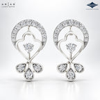 Arias by Lara Crescent Arch Diamond Drop Earrings