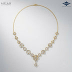 Arias by Lara Quatrefoil Openwork Diamond Link Necklace
