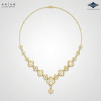 Arias by Lara Quatrefoil Openwork Diamond Link Necklace