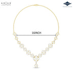 Arias by Lara Quatrefoil Openwork Diamond Link Necklace