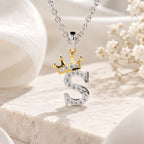 Arias by Lara Dutta Crown Initial S Diamond Pendant