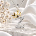 Arias by Lara Dutta Crown Initial Z Diamond Pendant
