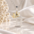 Arias by Lara Dutta Elegant Crowned Alphabet B Diamond Pendant