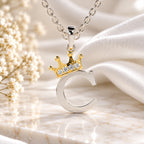 Arias by Lara Dutta Elegant Crowned Alphabet C Diamond Pendant