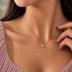 Arias by Lara Dutta Elegant Crowned Alphabet C Diamond Pendant