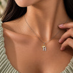 Arias by Lara Dutta Elegant Crowned Alphabet H Diamond Pendant
