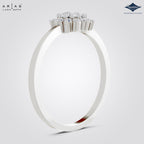 Arias by Lara Dutta Floral Starburst Halo Diamond Ring