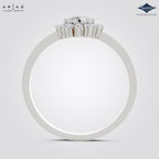 Arias by Lara Dutta Floral Starburst Halo Diamond Ring