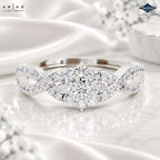 Arias by Lara Dutta Vintage-Inspired Starburst Diamond Cluster Ring