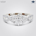 Arias by Lara Dutta Vintage-Inspired Starburst Diamond Cluster Ring