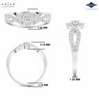 Arias by Lara Dutta Vintage-Inspired Starburst Diamond Cluster Ring