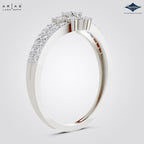 Arias by Lara Dutta Lab-Grown Diamond Floral Cluster Split Ring